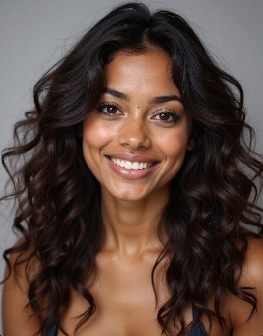 Indisk Bølget Råt Hår | Naturlige Bølger & 100% Ægte